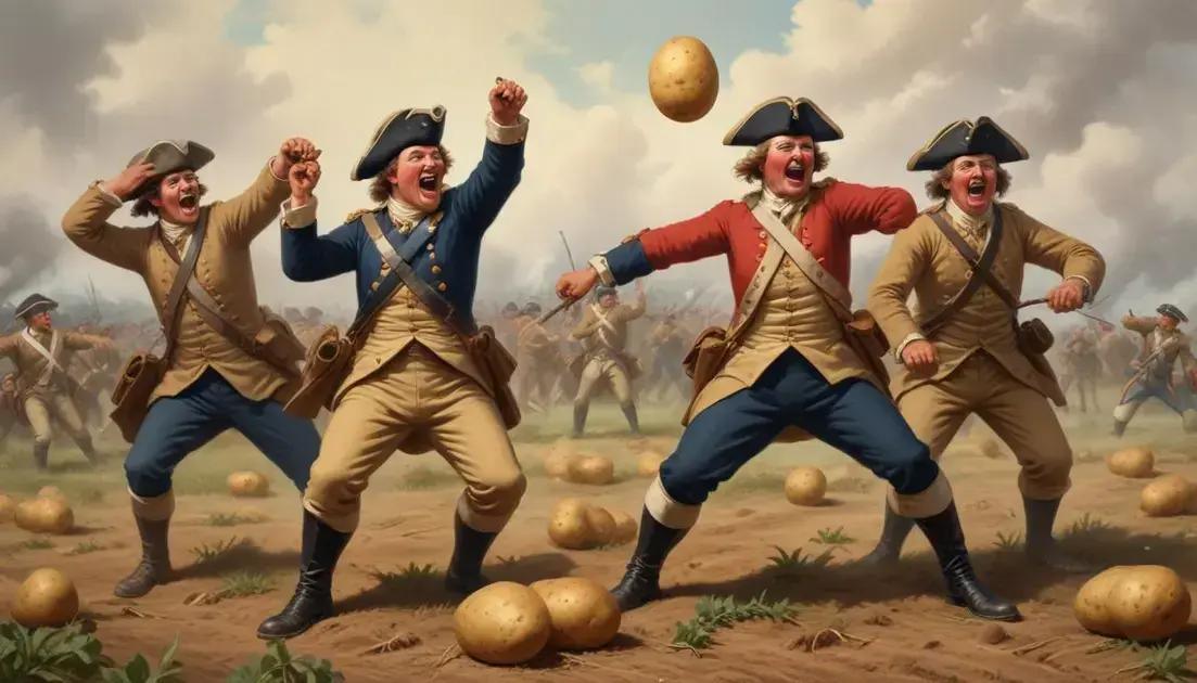 A Batalha das Batatas: O Confronto Cômico da Revolução Americana