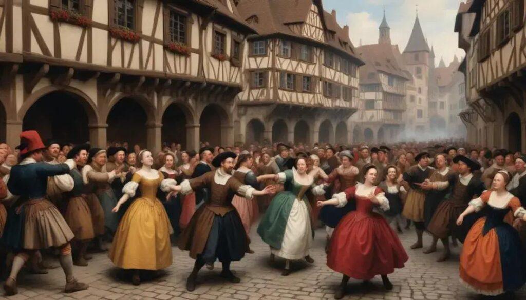 A Epidemia de Dança de 1518: Quando uma Cidade Dançou até a Exaustão