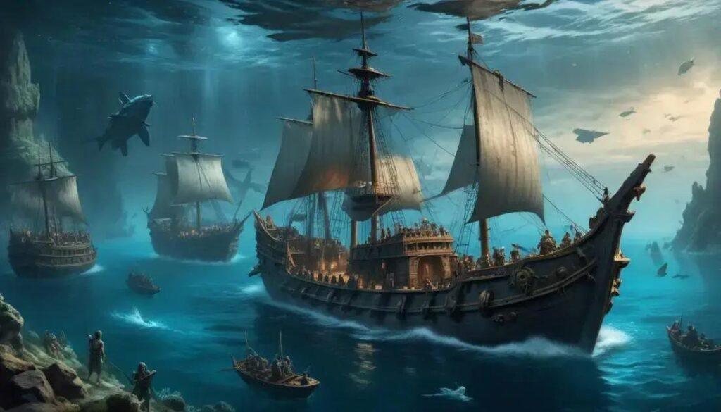 A conquista dos mares: das caravelas aos submarinos