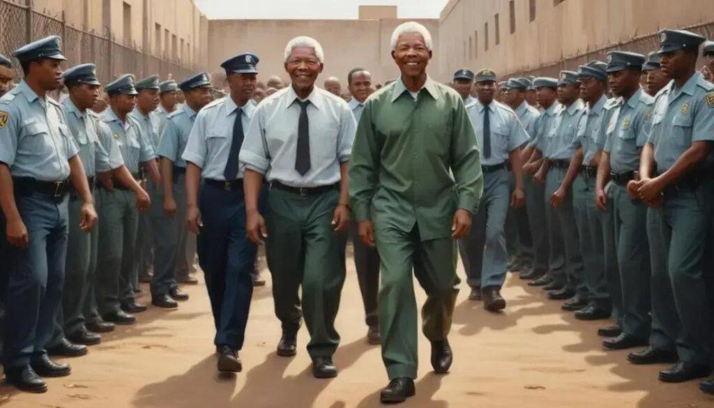 Mandela livre: fim de décadas de prisão política