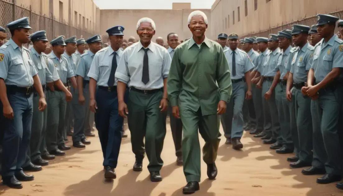 Mandela livre: fim de décadas de prisão política