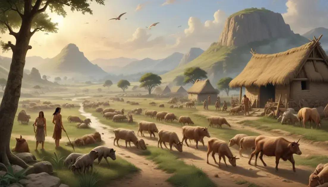 Revolução neolítica: da caça e coleta à agricultura e domesticação