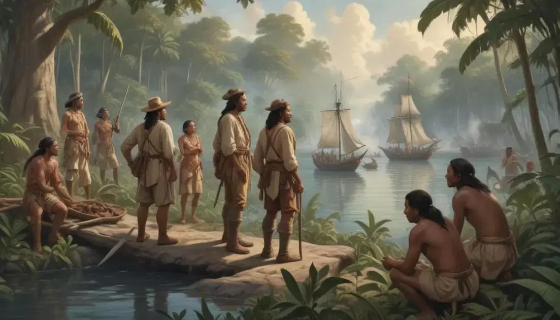 A colonização e a exploração das riquezas do Novo Mundo