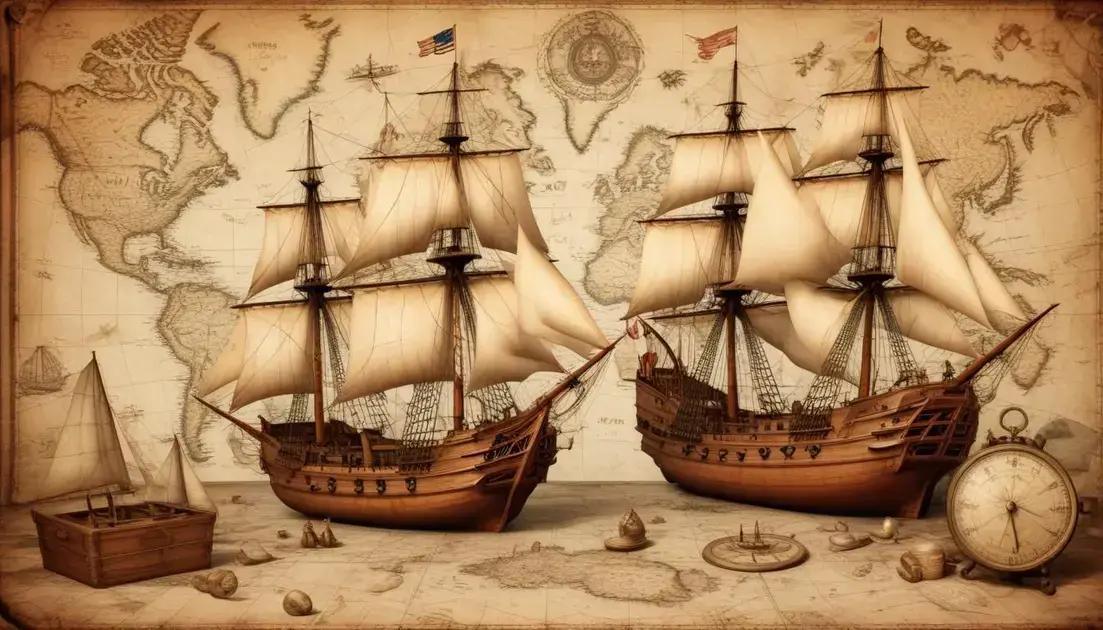 A primeira viagem ao redor do mundo por Fernão de Magalhães