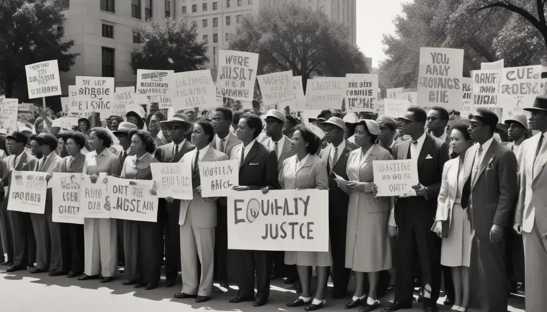O movimento pelos direitos civis nos EUA