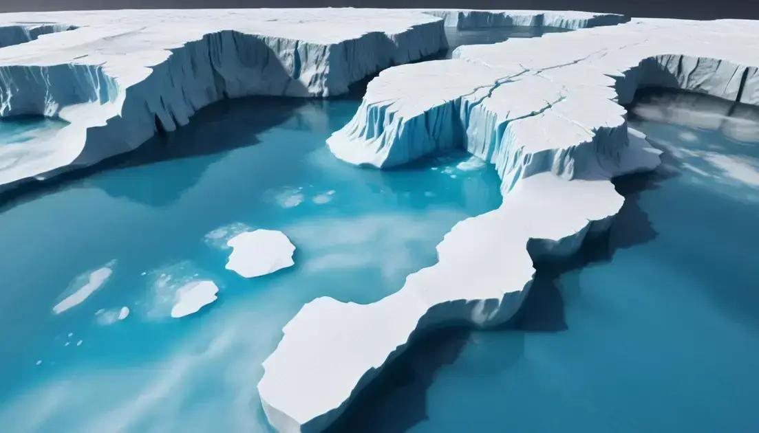Derretimento das calotas polares e o futuro dos oceanos