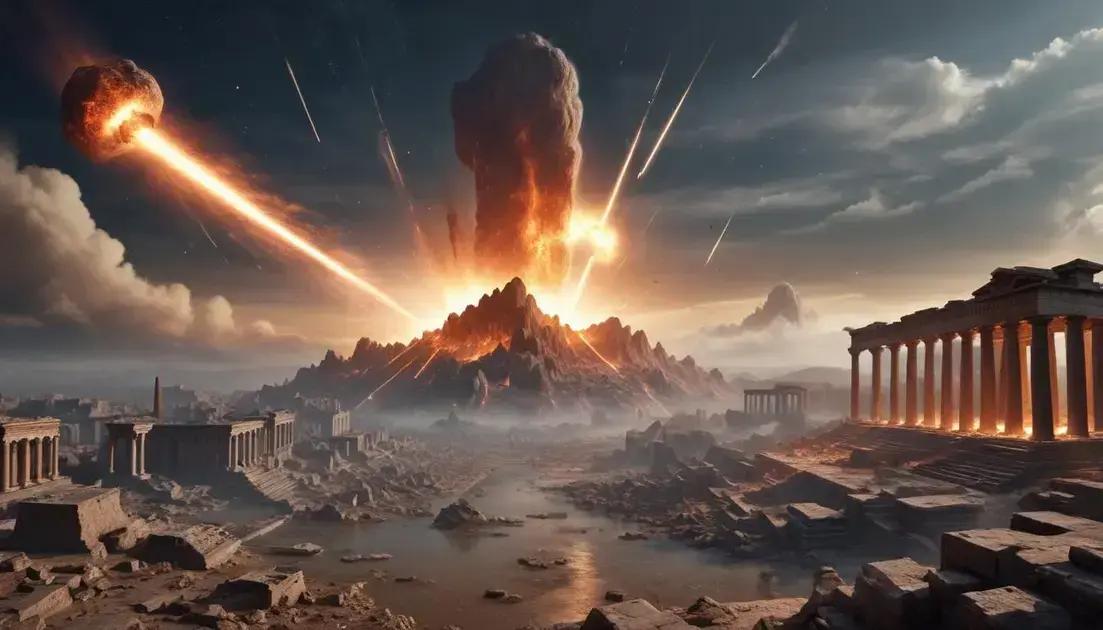 Impactos de meteoros e colapsos históricos