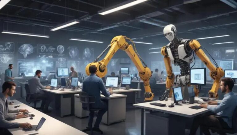 Máquinas substituindo humanos