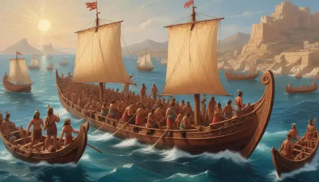 Navegação fenícia e a fundação do comércio marítimo