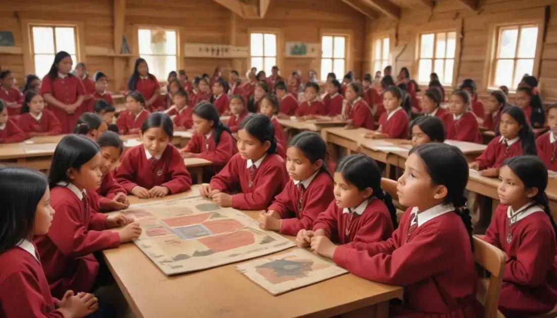 O sistema de escolas indígenas