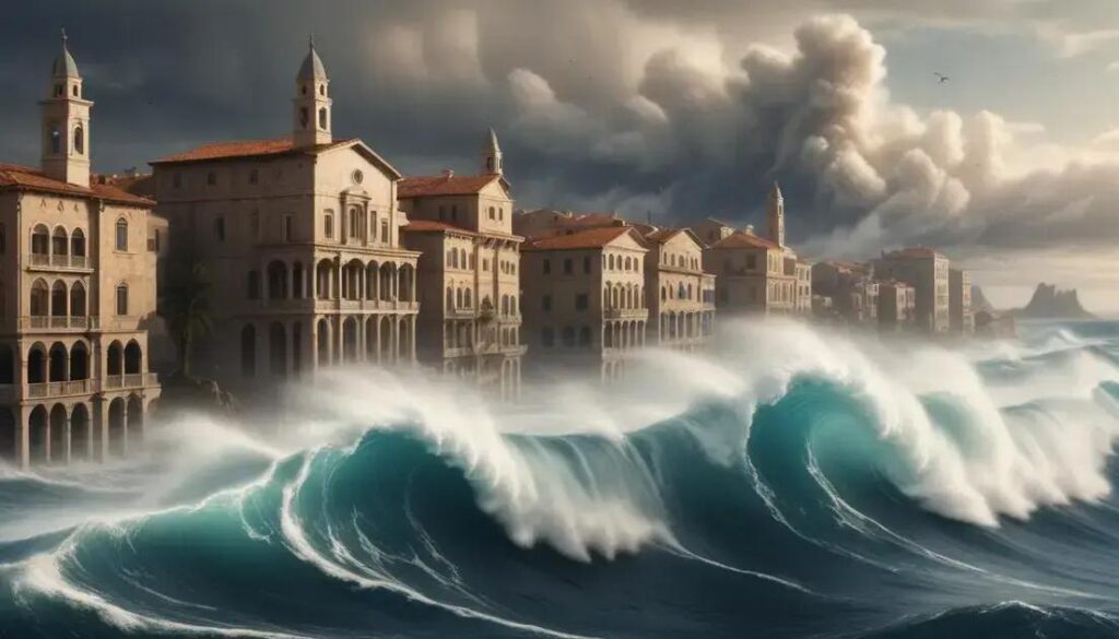 O tsunami que devastou o Mediterrâneo antigo