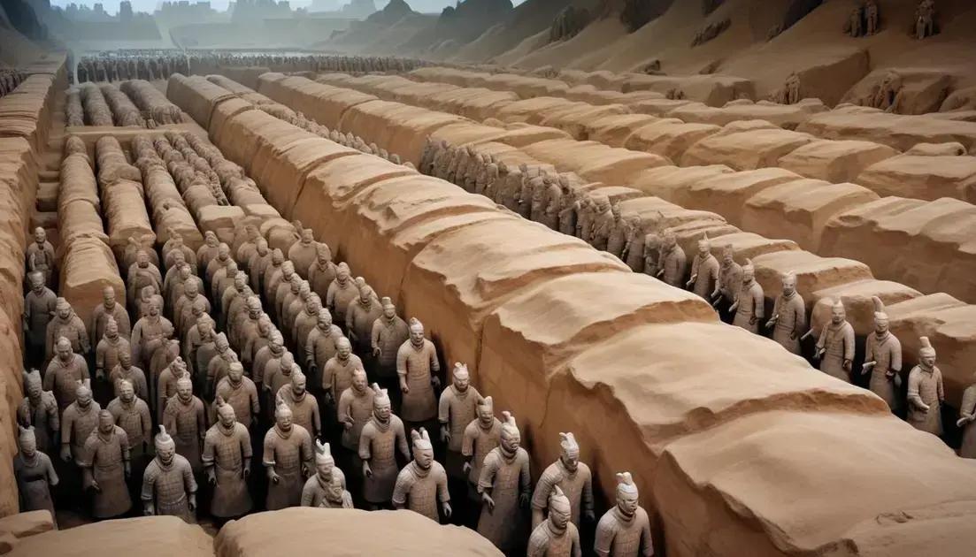 O túmulo do imperador Qin Shi Huang e o exército de terracota