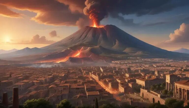 O Vesúvio e a destruição de cidades romanas