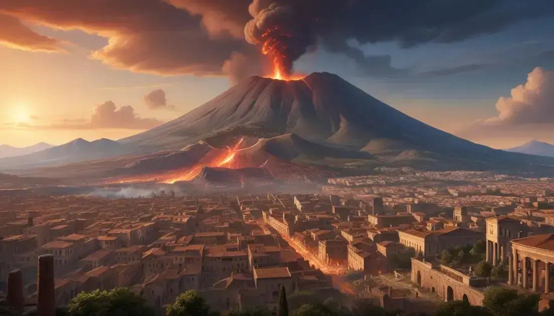 O Vesúvio e a destruição de cidades romanas