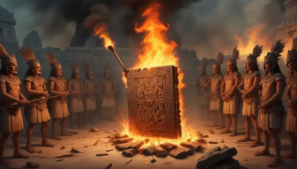 Os livros maias queimados pela conquista