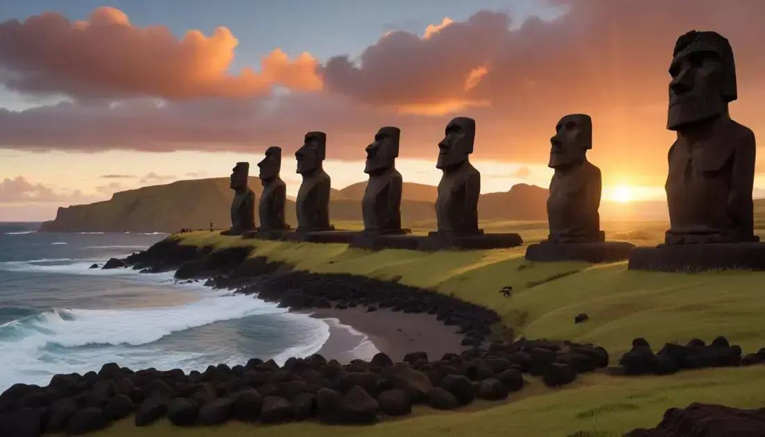 Rapa Nui e o enigma dos moais gigantes